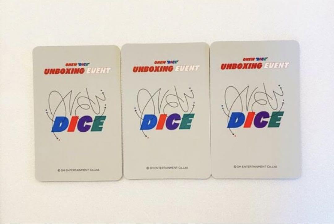 Amazon.co.jp: SHINee ONEW DICE オニュ ダイス SM特典トレカ3種